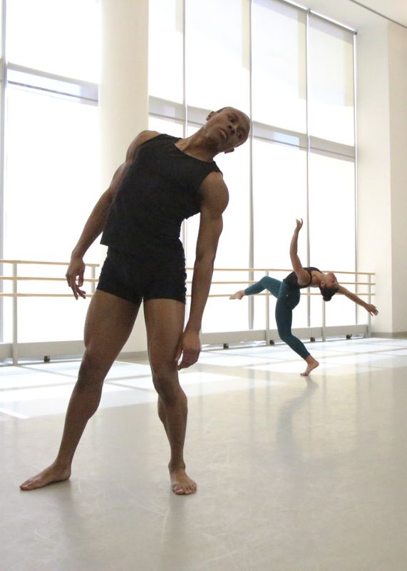 Students of The Ailey School during Amy Hall Garner's New Directions Choreography Lab Showing