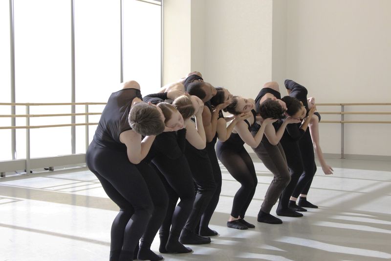 Students of The Ailey School during Amy Hall Garner's New Directions Choreography Lab Showing