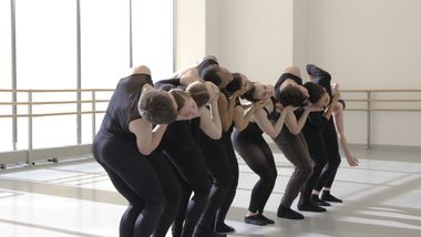 Students of The Ailey School during Amy Hall Garner's New Directions Choreography Lab Showing
