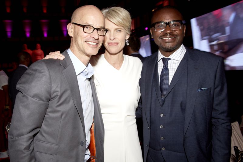 Gala co-chairs Timothy and Michele Barakett with Artistic Director Robert Battle