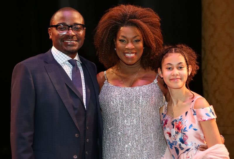 Ailey Artistic Director Robert Battle, Honorary Chair Lorraine Toussaint and her daughter Samara Zane