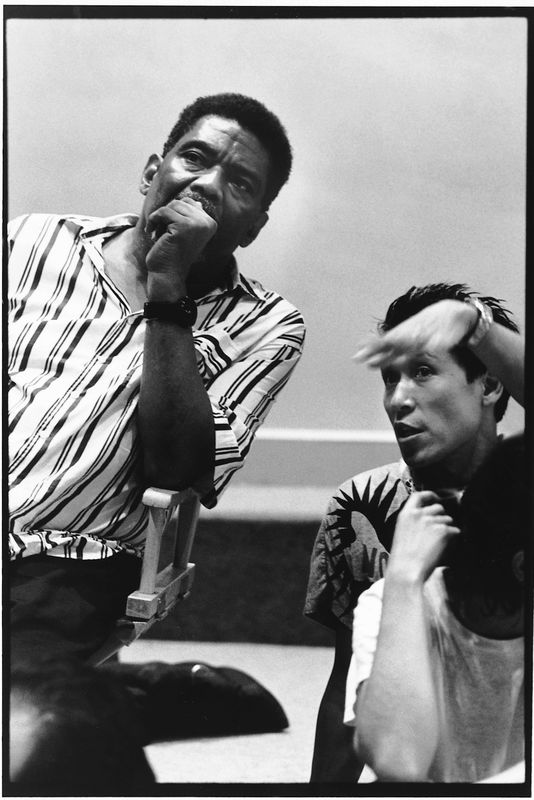 Alvin Ailey and Masazumi Chaya in rehearsal early 80's