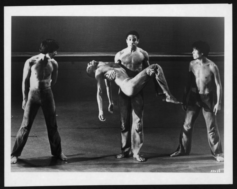 Michihiko Oka, Masazumi Chaya, Keith McDaniel, and Dudley Williams in Donald McKayle's Rainbow 'Round My Shoulder