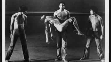 Michihiko Oka, Masazumi Chaya, Keith McDaniel, and Dudley Williams in Donald McKayle's Rainbow 'Round My Shoulder