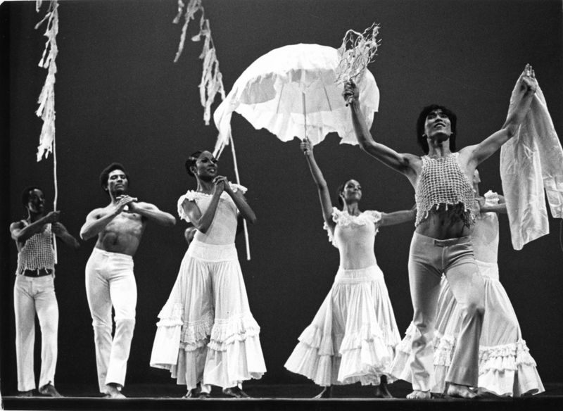 Masazumi Chaya (far right) and the Company in Alvin Ailey's Revelations