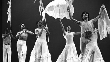 Masazumi Chaya (far right) and the Company in Alvin Ailey's Revelations