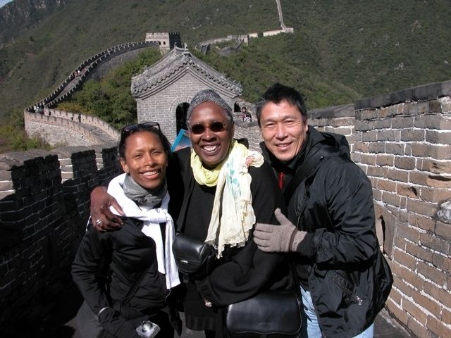 Ronni Favors, Judith Jamison, and Masazumi Chaya at the Great Wall of China in 2004