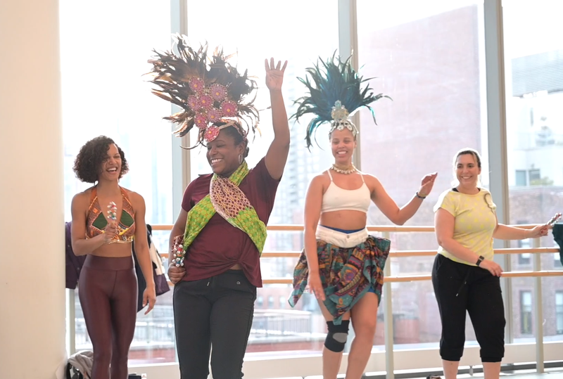 Celebrating Brasilian Carnaval Workshop at Ailey Extension. Photo by Coal Rietenbach
