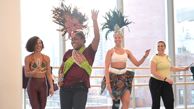 Celebrating Brasilian Carnaval Workshop at Ailey Extension. Photo by Coal Rietenbach
