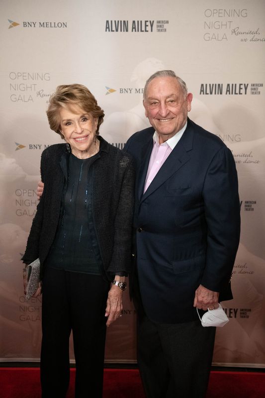 Gala Co-Chairs Joan and Sandy Weill at Ailey's 2021 Opening Night Gala