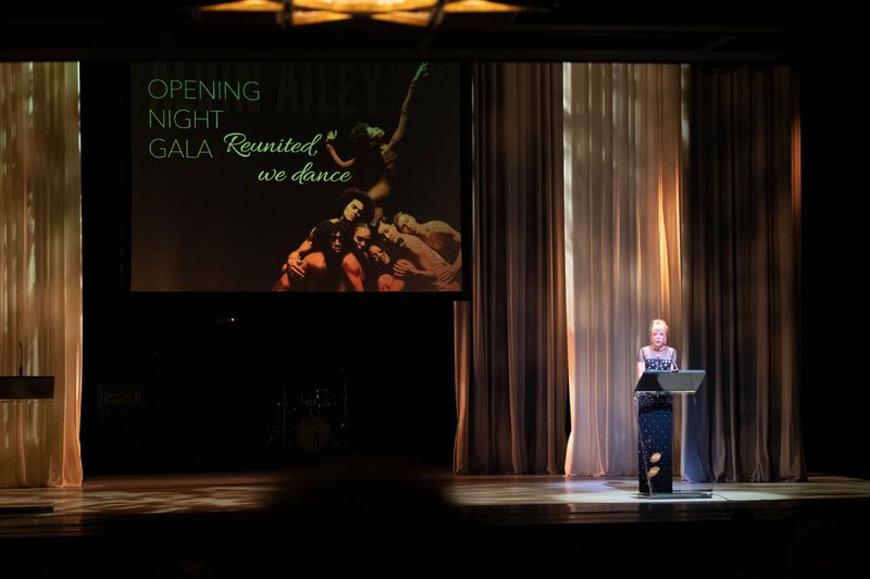 Board Chairman and Gala co-chair Daria Wallach at Ailey's 2021 Opening Night Gala