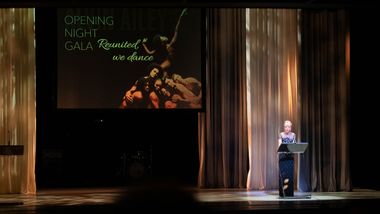 Board Chairman and Gala co-chair Daria Wallach at Ailey's 2021 Opening Night Gala