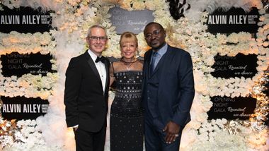 Ailey Executive Director Bennett Rink, Board Chairman and Gala co-chair Daria L. Wallach, and Artistic Director Robert Battle at Ailey's 2021 Opening Night Gala