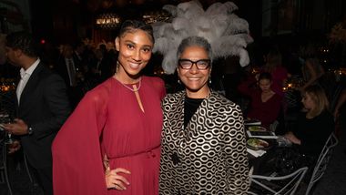Former Ailey School student Ally Love and The Ailey School co-director Melanie Person at Ailey's 2021 Opening Night Gala
