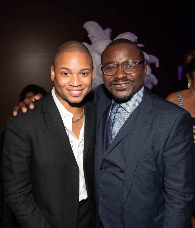 Ryan Jamaal Swain and Ailey Artistic Director Robert Battle at Ailey's 2021 Opening Night Gala