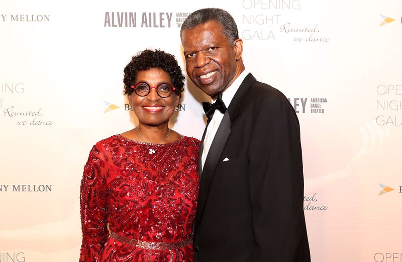 Gala co-chairs Paulette and Howard Bradnock at Ailey's 2021 Opening Night Gala