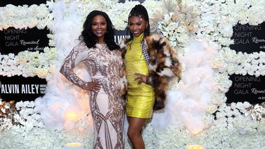 Nia Dennis and her mother Deetra at Ailey's 2021 Opening Night Gala