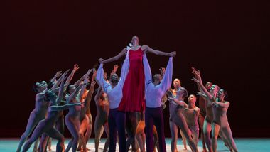 Alvin Ailey American Dance Theater in Alvin Ailey's Memoria with Ailey II and students of The Ailey School