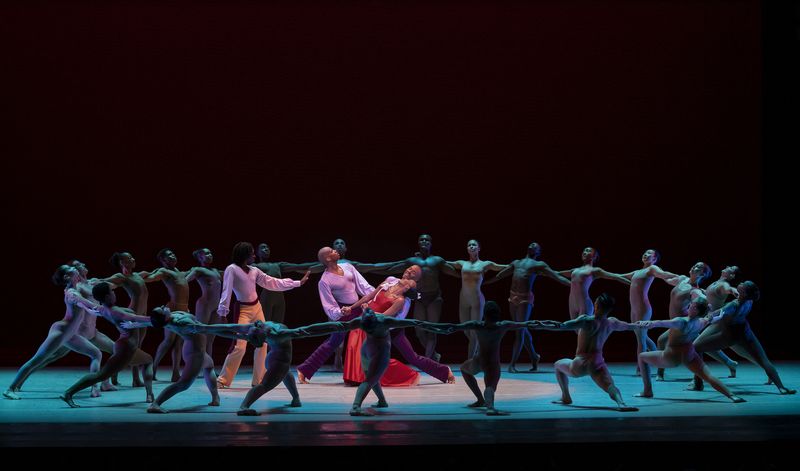 Alvin Ailey American Dance Theater in Alvin Ailey's Memoria with Ailey II and students of The Ailey School