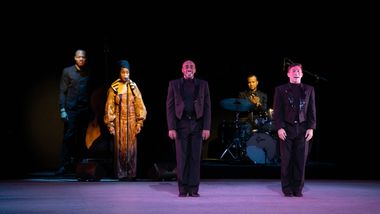 Alvin Ailey American Dance Theater's Renaldo Maurice and Patrick Coker in Robert Battle's Ella with live music feat. Jazzmeia Horn 2021 Opening Night Gala