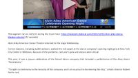 CBS2 - Alvin Ailey American Dance Theater Returns With 3-Week Homecoming Season