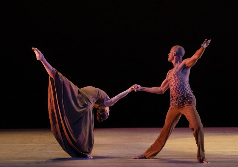 Alvin Ailey American Dance Theater's Sarah Daley Perdomo and Yannick Lebrun in Alvin Ailey's Revelations