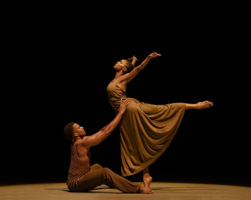 Alvin Ailey American Dance Theater's Corrin Rachelle Mitchell and Michael Jackson Jr. in Alvin Ailey's Revelations