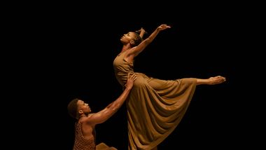 Alvin Ailey American Dance Theater's Corrin Rachelle Mitchell and Michael Jackson Jr. in Alvin Ailey's Revelations