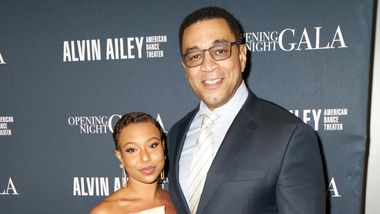 Myko Campbell and Harry Lennix at Ailey's 2022 Opening Night Gala