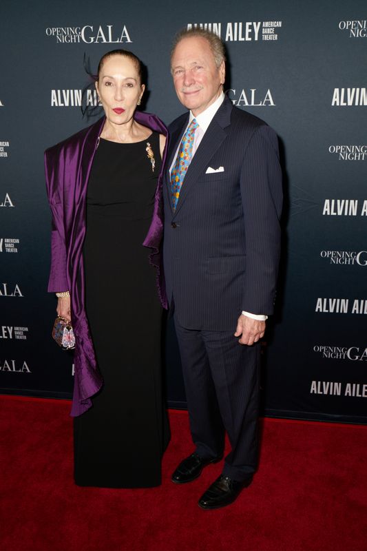 Elizabeth and Vice Chairman of Board Arthur Mirante at Ailey's 2022 Opening Night Gala