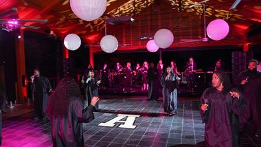 Elan Artists performing at Ailey's 2022 DC Gala dinner at The Paviollion's at Wolf Trap. Photo by Tony Powell