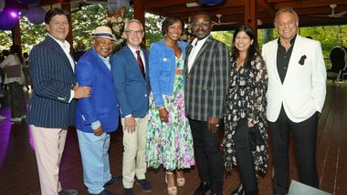 Executive Director Bennett Rink, Artistic Director Robert Battle and Ailey board members at the 2022 DC gala dinner. Photo by Tony Powell