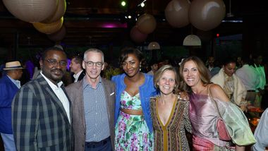 Artistic Director Robert Battle, Peter Shields, Co-Chair Sela Collins, Ruth Sorenson and Hillary Baltimore at Ailey's 2022 DC Gala. Photo by Tony Powell