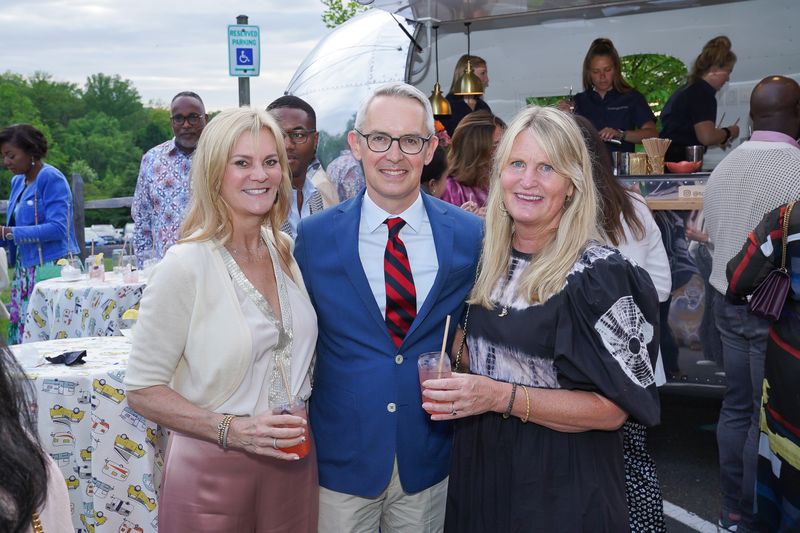 Katherine Weymouth, Executive Director Bennett Rink and Karen Barker at Ailey's 2022 DC Gala dinner. Photo by Tony Powell