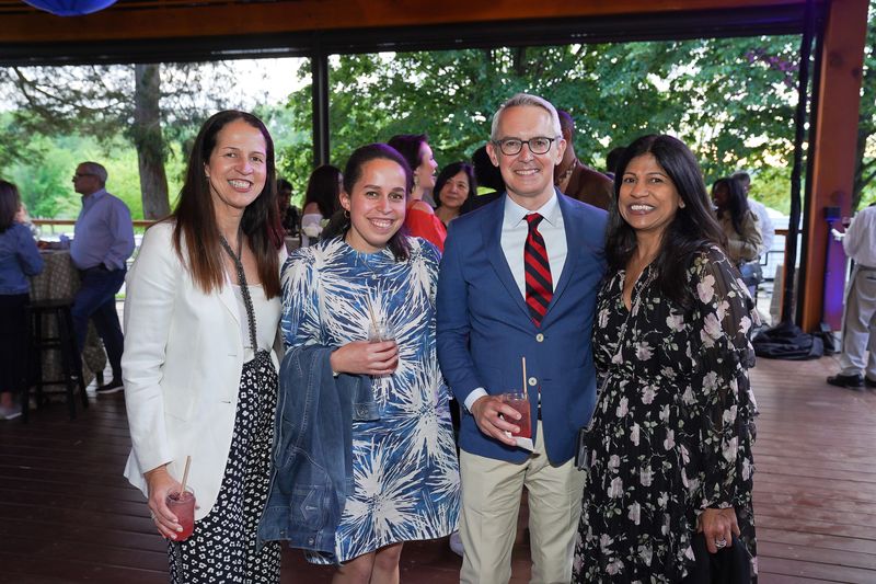 Carolyn Niles, Grayce Niles, Executive Director Bennett Rink and board member Lata Reddy at Ailey's 2022 DC Gala dinner. Photo by Tony Powell