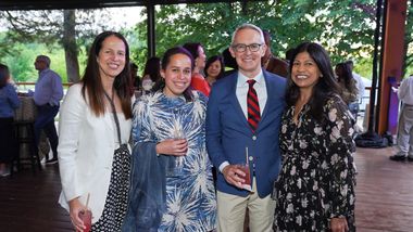 Carolyn Niles, Grayce Niles, Executive Director Bennett Rink and board member Lata Reddy at Ailey's 2022 DC Gala dinner. Photo by Tony Powell