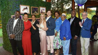 Artistic Director Robert Battle and Executive Director Bennett Rink with some of the 2022 DC Gala Co and Vice chairs. Photo by Tony Powell