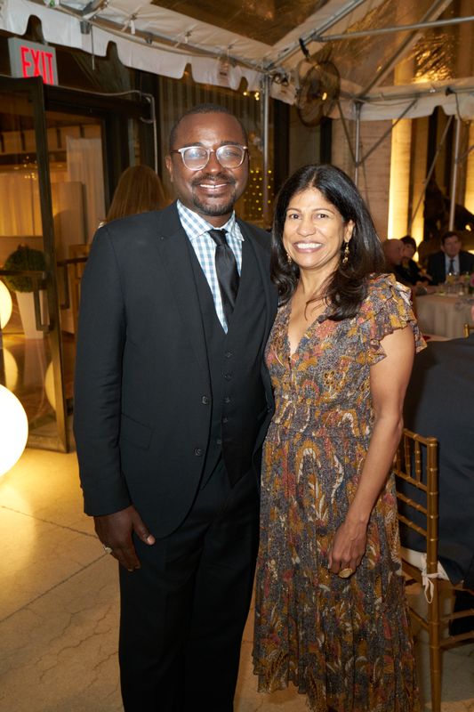 Ailey Artistic Director Robert Battle and Board Member Lata N. Reddy at the 2022 Ailey Spirit Gala