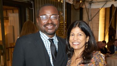 Ailey Artistic Director Robert Battle and Board Member Lata N. Reddy at the 2022 Ailey Spirit Gala