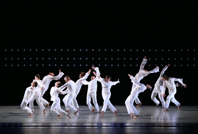 Students from The Ailey School performing Robert Battle's Awakening at the 2022 Ailey Spirit Gala