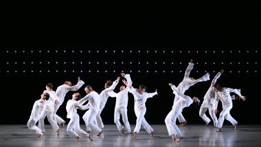Students from The Ailey School performing Robert Battle's Awakening at the 2022 Ailey Spirit Gala
