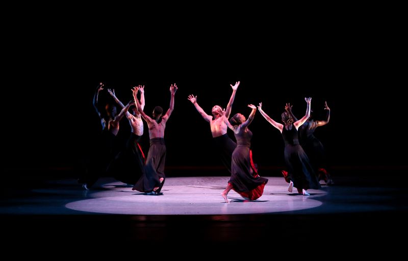 AileyCampers performing Robert Battle's The Hunt at the 2022 Ailey Spirit Gala
