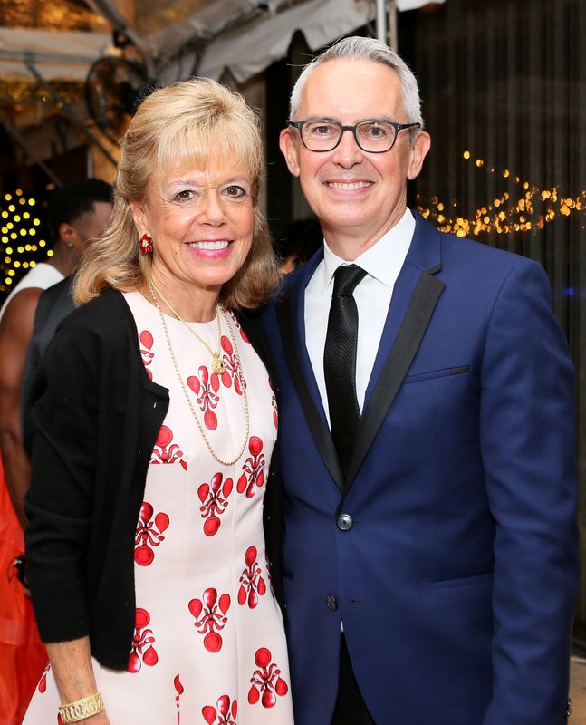 Gala Co-Chair Daria L. Wallach and Executive Director Bennett Rink at the 2022 Ailey Spirit Gala