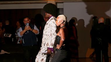 J Alexander and Honorary Chair Cynthia Erivo at the 2022 Ailey Spirit Gala