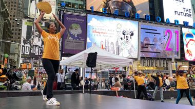 Ailey Extension Dance in Times Square - Revelations with Lisa Johnson-Willingham