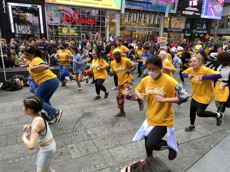 Ailey Extension Dance in Times Square - West African with Maguette Camara