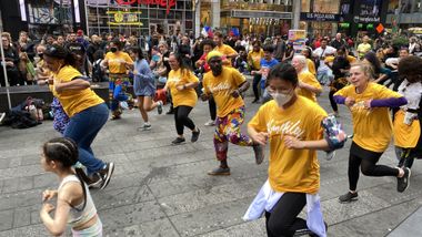 Ailey Extension Dance in Times Square - West African with Maguette Camara