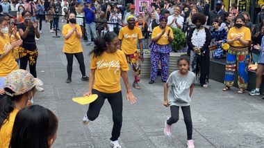 Ailey Extension Dance in Times Square - West African with Maguette Camara