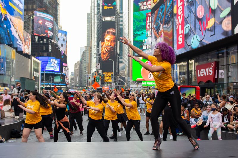 Ailey Extension Dance in Times Square - Mambo with Katherine Jimenez By Grace Landefeld