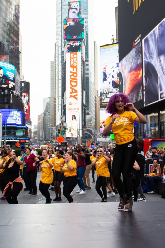 Ailey Extension Dance in Times Square - Mambo with Katherine Jimenez By Grace Landefeld